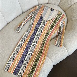 Just Cavalli Multicolor Patterned Dress